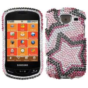  Twin Stars Diamante Protector Faceplate Cover For SAMSUNG 