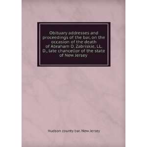   state of New Jersey Hudson county bar. New Jersey  Books