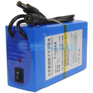 12V/9800mAH Portable Li ion Rechargeable Battery Pack  