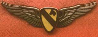 1st Cav Army Aviator Wings