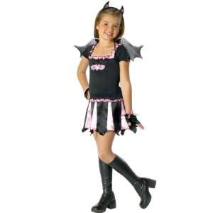   By FunWorld Sweetheart Bat Child Costume / Black/Pink   Size Medium