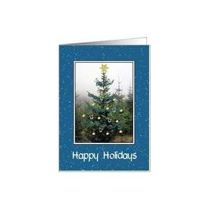  Happy Holidays   Decorated Tree Card Health & Personal 
