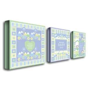  Sweet Baby Boy by Grace Riley Canvas Art (Set of 3): Home 