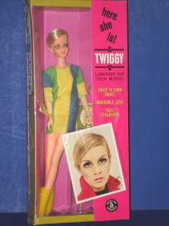 TWIGGY Barbie Doll 1967 NRFB! Mattel MOD!  