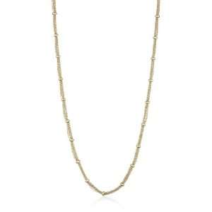  Leslie Danzis Gold Grecian Style Ball and Chain Necklace 