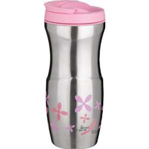   Trudeau Lulu 16 Ounce Stainless Steel Tumbler, Pink: Kitchen & Dining