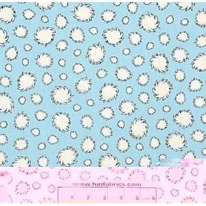    Lorax Blue Cloud Truffula Tufts Cotton Arts, Crafts & Sewing