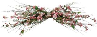 This pair of artificial cherry blossom door swags make a beautiful 