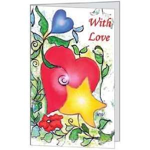   Heart Greeting Card (5x7) by QuickieCards. Always Fast FREE Shipping