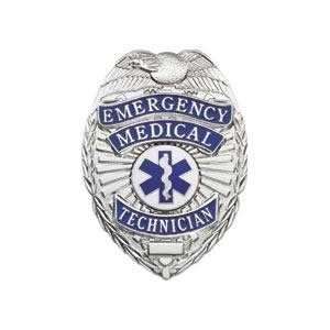   Technician Badge EMT Silver with Full color Seal