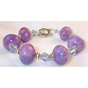  Dyed Chryscola Purple Round Stones Bracelet: Everything 