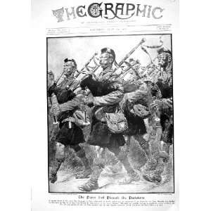  1916 War Scots Guards Soldiers Bagpipes Georges Scott 