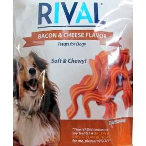 Rival Bacon & Cheese Flavor Treats for DogsSoft & Chewy! 6 oz. bags 