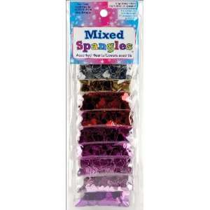  Sequin Sample Pack 3 Grams 9/Pkg Assorted Hearts (665892 