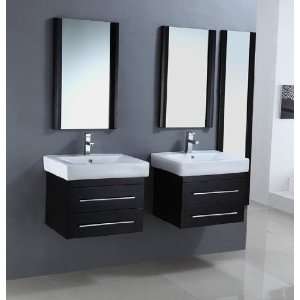 Twice is Nice (double) 24 Inch Solid Oak Bathroom Vanity Set With Two 