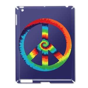  iPad 2 Case Royal Blue of Tye Dye Peace Symbol: Everything 