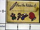 from the kitchen of gingerbread man new rubber stamp 4A