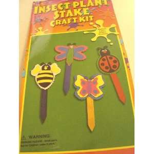  12 Childrens Insect Plant Stake Craft Kits: Toys & Games