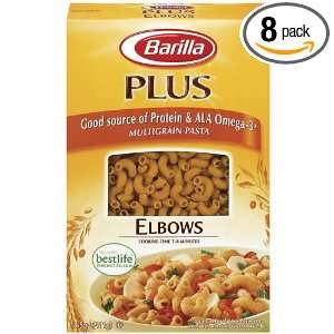 Barilla Elbows Plus, 14.5 Ounce Boxes (Pack of 8)  Grocery 