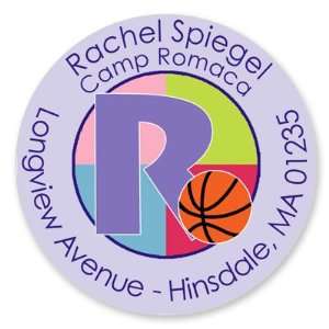   Labels/Stickers (Sporty Basketball Lilac   Camp)