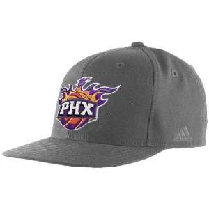  adidas Phoenix Suns Gray Bank Shot Fitted Hat (6 7/8 
