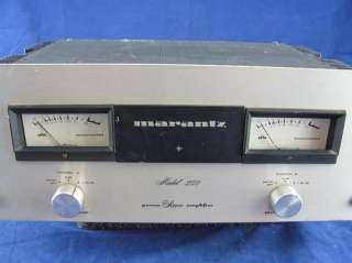   viewing a used Marantz 250 Stereo Power Amplifier for Parts or Repair