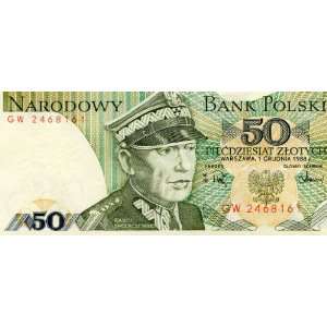  Poland Fifty (50) Zlotych Banknote 