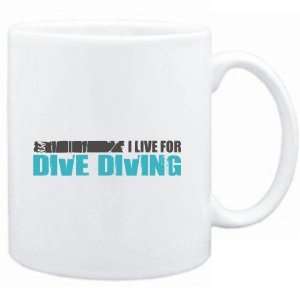 Mug White  I LIVE FOR dive Diving  Sports Sports 