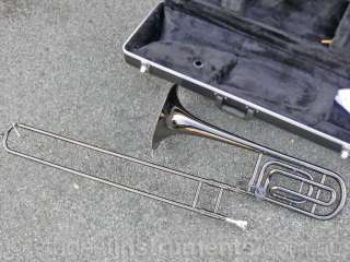 DARK NICKEL PLATED Pro Level Bb/F Tenor Bass TROMBONE  