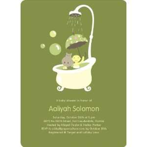   dub dub, a Hippo in the Tub Baby Shower Invitations Toys & Games