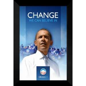  Barack Obama 27x40 FRAMED (First) Campaign Poster 2008 