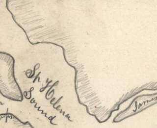 1864 Civil War map: Atlantic Coast South Carolina  
