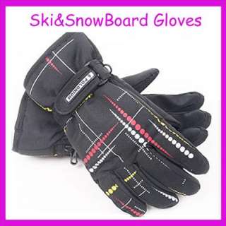 New Unisex Black&Trickle Ski Snowboard Gloves M  
