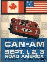 Road America Elkhart Lake Can Am 1967 Program  