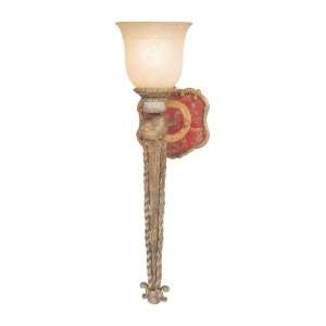   Porter Venice 1 Light Wall Sconce in Vintage Gold with Pearl Scavo