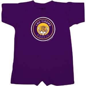   LSU Tigers Purple Infant Rookie Short John Romper: Sports & Outdoors