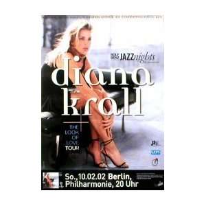 DIANA KRALL Look of Love Tour 2002 Music Poster:  Home 