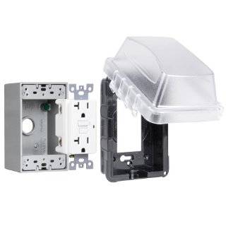   Outdoor GFCI Outlet Kit with Box, Clear Explore similar items