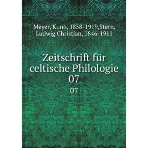   . 07 Kuno, 1858 1919,Stern, Ludwig Christian, 1846 1911 Meyer Books