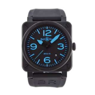 New Bell & Ross Instrument Auto Stainless Steel BR 03 92 BLUE  