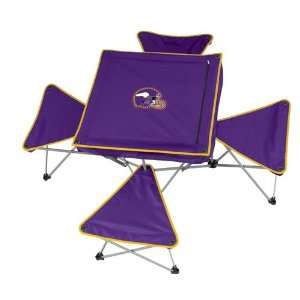   Minnesota Vikings NFL Intergrated Table with Stools: Sports & Outdoors