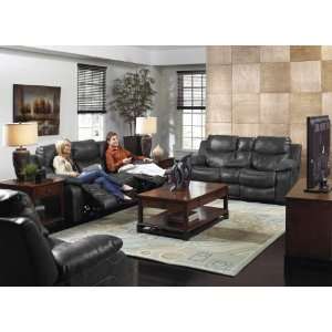   Reclining Sofa with Swivel Glider Recliner Bonded Leather 2 Piece Set