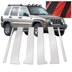    2002 2006 Jeep Liberty Chrome Door Pillar Post Trim: Automotive