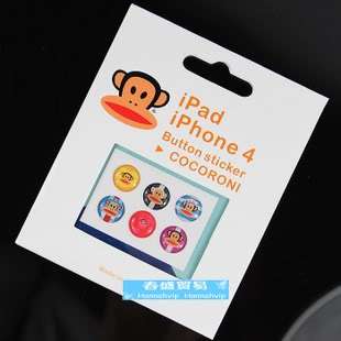 pcs Home Button Sticker For Apple iPhone 4/4S 3gs itouch & iPad 2 