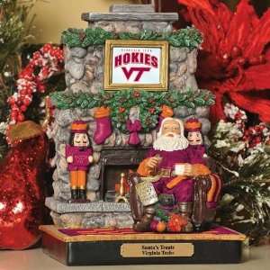  Virginia Tech Hokies Santas Treats Figurine: Sports 