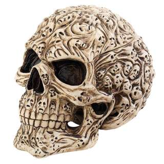 Tragic Faces of Lost Souls Talisman Human Skull Trinket and Treasure 