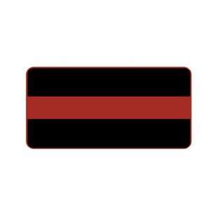 Red Line Aluminum License Plate: Toys & Games