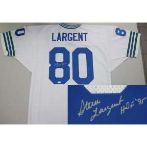  Autographed Steve Largent Jersey   HOF95: Sports 