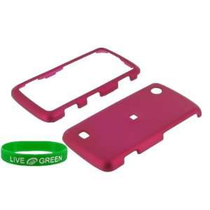  Rose Pink Rubberized Hard Case for LG Chocolate Touch 