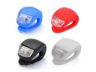 Waterproof Double 2 LED Light with Blue Black White Red Silicone for 